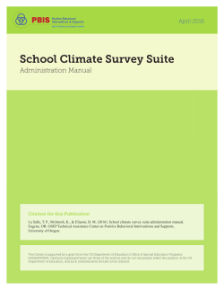 School Climate Survey Suite