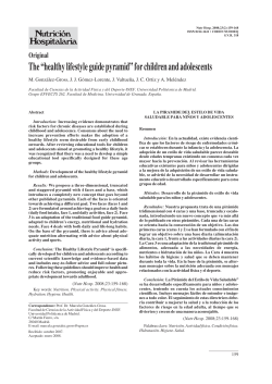 The &ldquo;healthy lifestyle guide pyramid&rdquo; for children and adolescents