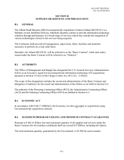 section b supplies or services and prices/costs