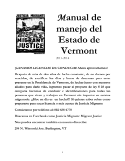 Manual de manejo del Estado de Vermont