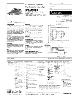 CFR6126EB - Prescolite