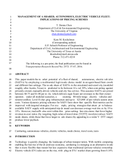 Management of a Shared, Autonomous Electric Vehicle Fleet