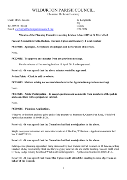 Planning Committee mins Jun 2015