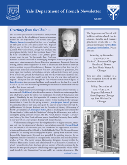 Fall 2007  - Department of French