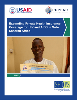 Expanding Private Health Insurance Coverage for HIV and AIDS in