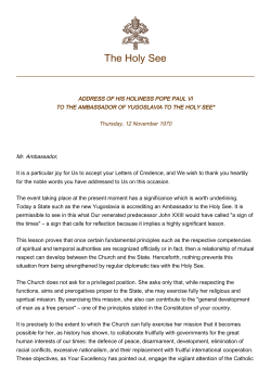 The Holy See
