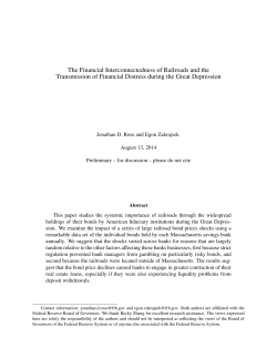 The Financial Interconnectedness of Railroads