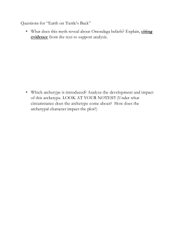 Questions for &ldquo;Earth on Turtle`s Back&rdquo; &bull; What does this myth reveal
