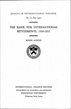 the bank for international settlements, 1930-1955