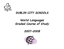 A Cover - Dublin City Schools