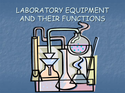 LABORATORY EQUIPMENT AND THEIR FUNCTIONS
