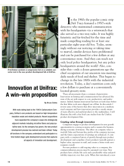 Innovation at Unifrax: A win–win proposition