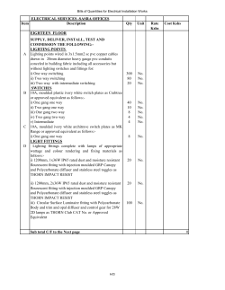 SASRA Office Electrical Services