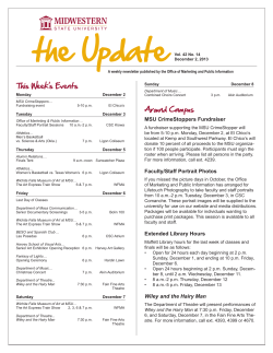 the Update - Midwestern State University