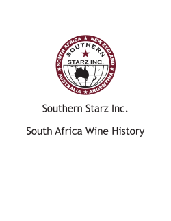 South Africa Wine History