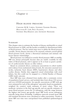 Chapter 6 HiGH BLOOD PRESSURE
