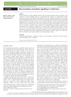 Macroevolution of perfume signalling in orchid bees