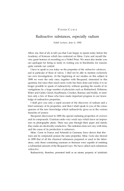 Pierre Curie - Nobel Lecture