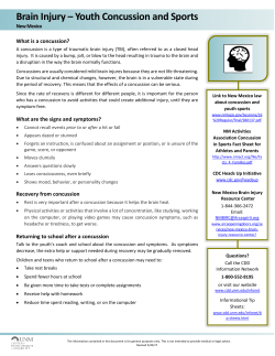 Brain Injury - Youth Concussion and Sports