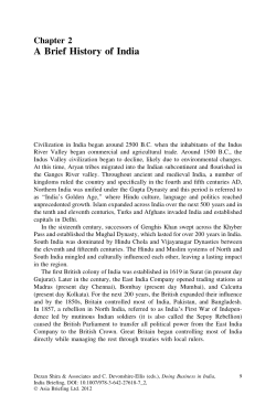 A Brief History of India