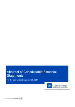 Abstract of Consolidated financial statements
