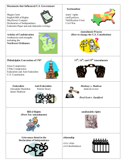 Documents that Influenced U.S. Government Magna Carta English