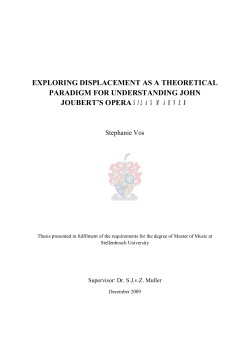 exploring displacement as a theoretical