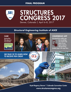 Structures Congress 2017 Final Program