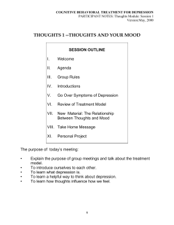 thoughts 1 --thoughts and your mood
