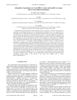Adsorption of potassium on Cr2O3&bdquo;0001&hellip; at ionic and metallic