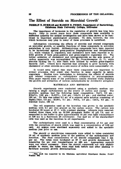 The Effect of Steroids on Microbial Growth