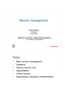 Memory management