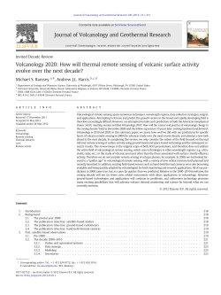 Journal of Volcanology and Geothermal Research