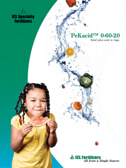 PeKacid - ICL Fertilizers