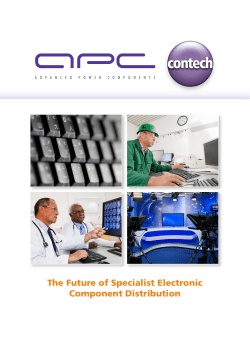 The Future of Specialist Electronic Component Distribution