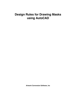 Design Rules for Drawing Masks using AutoCAD