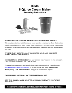 ICM6 6 Qt. Ice Cream Maker