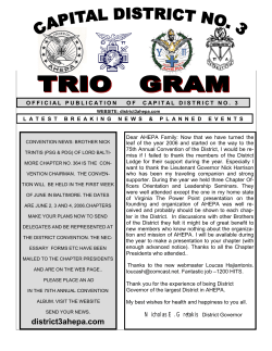 Spring 2006 Issue - AHEPA District 3