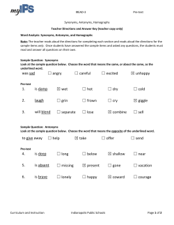 was sad angry careful excited unhappy 1. is damp wet hot dry cold 2