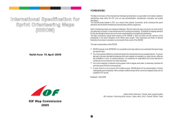 International Specification for Sprint Orienteering Maps (ISSOM