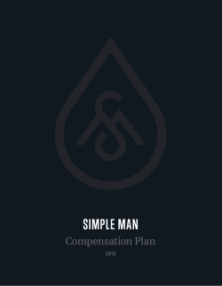 Compensation Plan - Simple Man Grooming Products