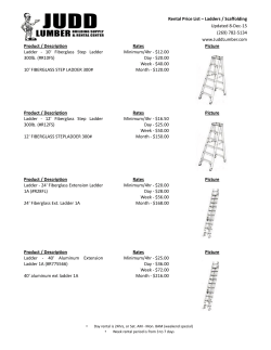 Ladders / Scaffolding