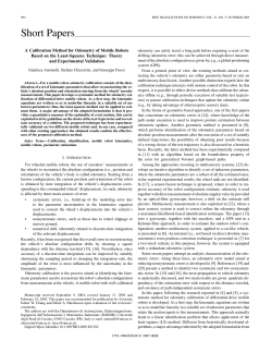 A calibration method for odometry of mobile robots based on the