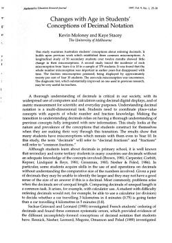 Changes with Age in Students` Conceptions of Decimal