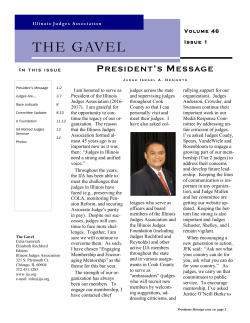 the gavel - Illinois Judges Association