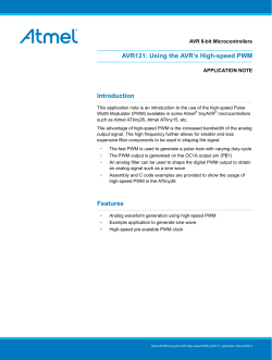 AVR131: Using the AVR`s High-speed PWM