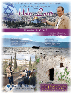 Join Dr. Ralph Sexton as he explores the land of