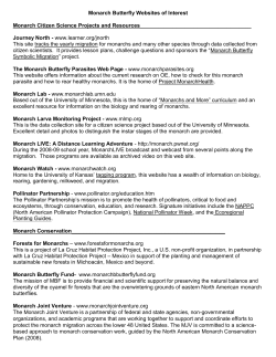 Monarch Website Resources - Environmental Education Alliance of