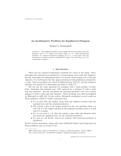 An Isodiametric Problem for Equilateral Polygons