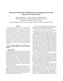 Interactive Information Visualization for Sensemaking in Power Grid
